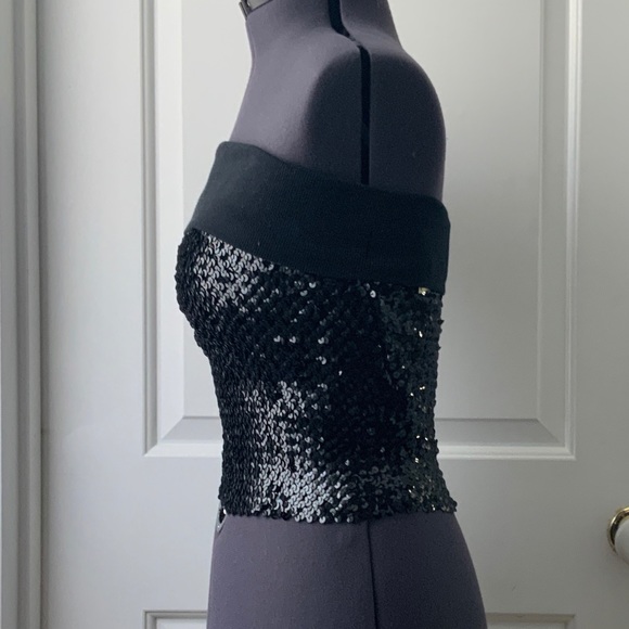 Vintage Guess Sequined Tube Top - Picture 3 of 7